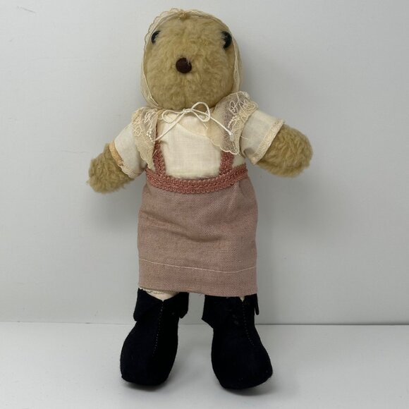 Raebhat Originals Faces of Time Prairie Dog Bear 13 inch Vintage Scotland Tweed - Picture 14 of 16